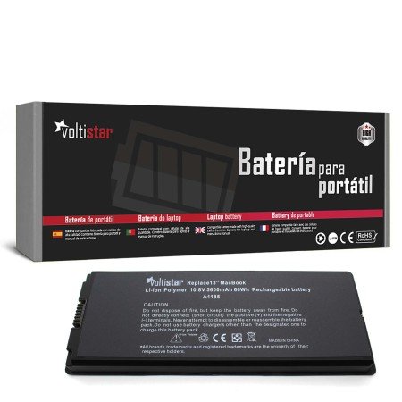 Bateria para Portatil Apple MacBook A1185 A1181 13 Polegadas Preto