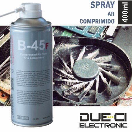 Spray De 400Ml Ar Comprimido Due-Ci