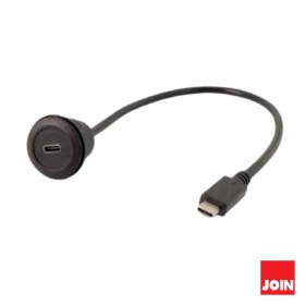 Cabo Adaptador Usb-C Fêmea Painel / Usb-C Macho 30Cm Join Cabo Adaptador Usb-C Fêmea Painel / Usb-C Macho 30Cm Join