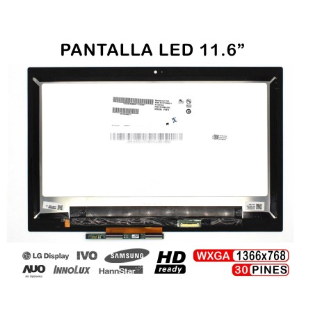 Ecrã LED de 11.6" para Portatil Acer Chromebook 11R C738T-C44Z C738T-C5R6 6M.G55N7.002
