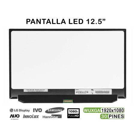 Ecrã LED de 12.5" para Portatil Lenovo N125Hce-Gn1 Rev.C2 St50G56781 00Ny418