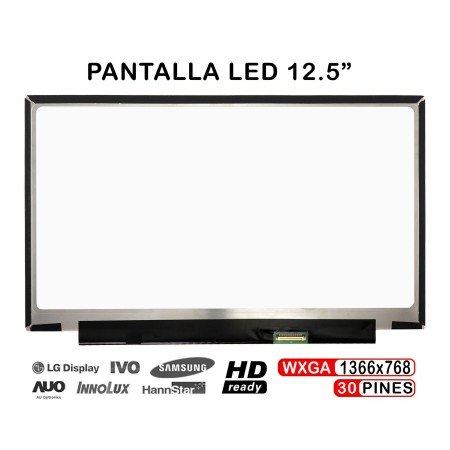 Ecrã LED de 12.5" para Portatil Lenovo ThinkPad X240 X240S 0C00318 Hb125Wx1-200