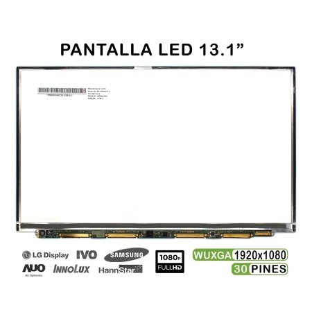 Ecrã LED de 13.1" para Portatil B131Hw02 V.0 1920X1080 30 Pins