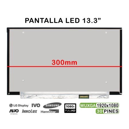 Ecrã LED de 13.3" para Portatil N133Hce-Ep2 Rev.C1 FullHD