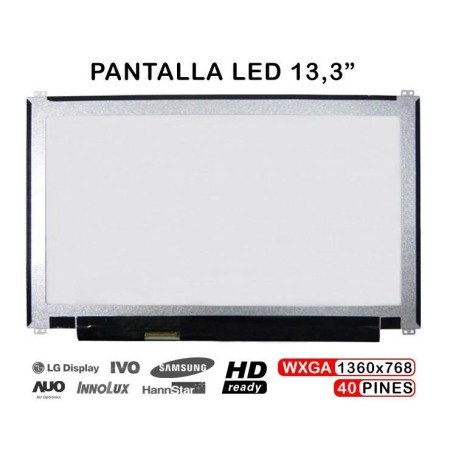Ecrã Portatil LED 13.3" B133Xtn01.5 B133Xtno1 .5 B133Xtnoi.5