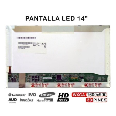 Ecrã LED de 14" para Portatil Auo B140Rw01 B140Rw01 V.2 B140Rw03 V.0 B140Rw03 V.1
