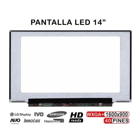Ecrã LED de 14" para Portatil Lenovo ThinkPad X1 Carbon LP140Wd2 (Tl) (E1) LP140Wd2 (Tl) (E2)