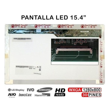 Ecrã LED de 15.4" para Portatil Auo B154Ew09 V1