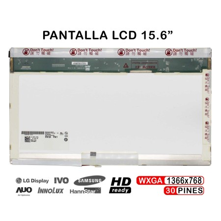 Ecrã 15.6" Hd LCD Ccfl LTN156At01 N156B3-L02 156Wa01S