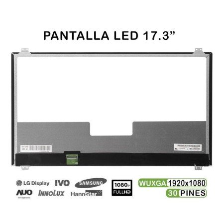 Ecrã LED de 17.3" para Portatil Asus G571J LP173Wf4 Sp D1