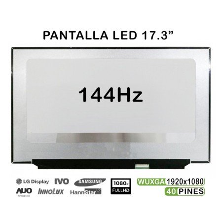 Ecrã LED de 17.3" para Portatil B173Han04.4 Nv173Fhm-N44 144Hz FHD 40 Pines