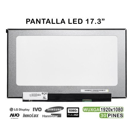 Ecrã LED de 17.3" para Portatil Nv173Fhm-N49 V8.0 Nv173Fhm-N46 FHD 30 Pines Ips