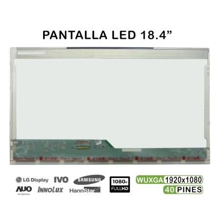 Ecrã LED de 18.4" para Portatil N184Hge-L21 Rev.C1