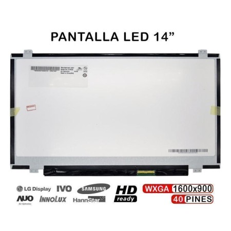 Ecrã LED 14.0" para Portatil B140Rw02