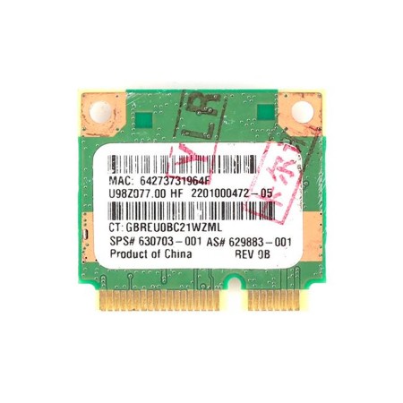 Cartão Mini PCi-E BluetoothWiFi 802.11N 600370-001 Bcm94313Hmgb Bcm4313