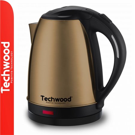 Fervedor de Água Elétrico 1500W 1.8L Castanho TECHWOOD