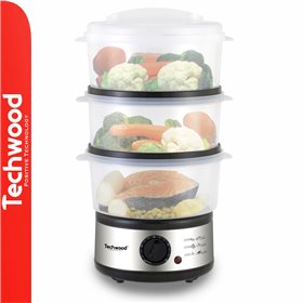 Cozedor a Vapor Elétrico 7.5L 500W Inox TECHWOOD