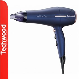 Secador de Cabelo 2200W Azul TECHWOOD