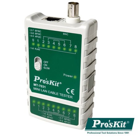 Testador de Cabos Rede RJ45/RJ11/RJ12/PoE PROSKIT