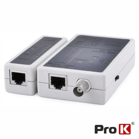 TESTADOR DE CABOS REDE  BNC/RJ45 PROK