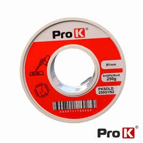 Solda 1mm Sn60Pb38Cu2 250g PROK