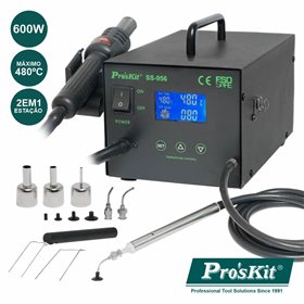 ESTAÇÃO DE DESSOLDAR 600W DIGITAL C/ SUCÇÃO A VÁCUO PROSKIT