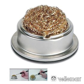 ESFREGÃO P/ LIMPEZA PONTAS FERROS SOLDAR C/ BASE VELLEMAN