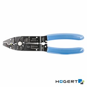 Alicate 4em1 Cravar Terminais Cortar Descarnar HOGERT