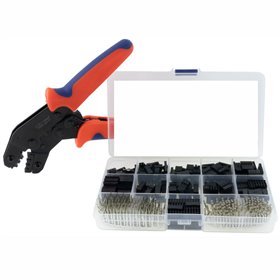 Kit Alicate de Cravar + Conectores Dupont 2.54mm 620pcs