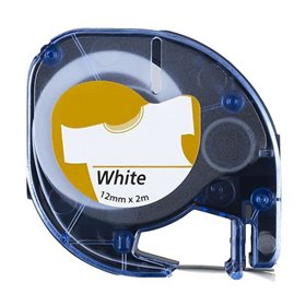 Dymo LetraTag S0718850 Cinta de Etiquetas Texteis de adesão por ferro de engomar para Rotuladora - Compatível Dymo LetraTag S0718850 Cinta de Etiquetas Texteis de adesão por ferro de engomar para Rotuladora - Compatível