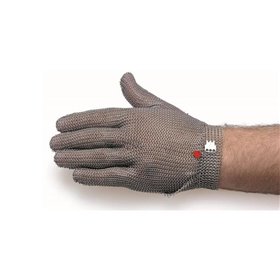 Luva Malha Aço Inox SICO C/Cinta Nylon M