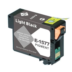 Epson T1577 Tinteiro Preto Light Pigmentado - Compatível