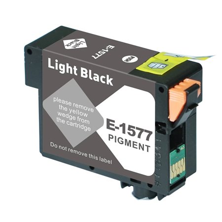 Epson T1577 Tinteiro Preto Light Pigmentado - Compatível