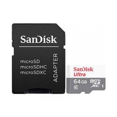 Adaptador Sandisk Micro SD 64Gb C10 Sdxc 100Mb/S Com