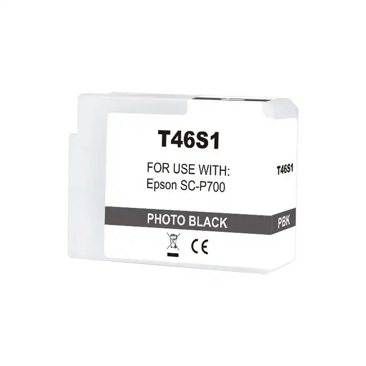 Epson T46S1 Negro Photo Cartucho de Tinta Pigmentada Generico - Reemplaza C13T46S100