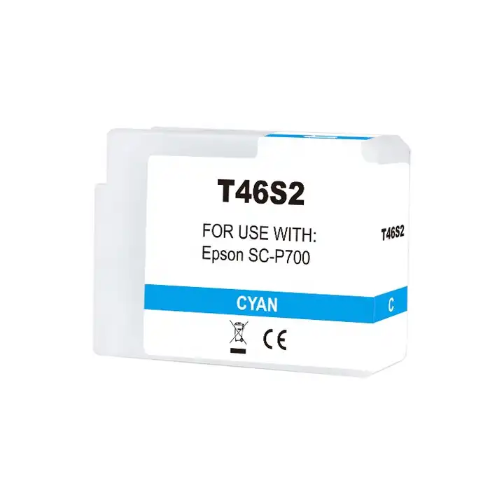 Epson T46S2 Cyan Cartucho de Tinta Pigmentada Generico - Reemplaza C13T46S200