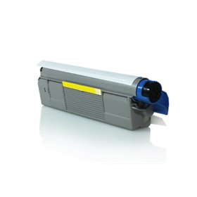 Oki OC712YL Toner Amarelo - Compatível OKI C712 Amarillo Cartucho de Toner Generico - Reemplaza 46507613