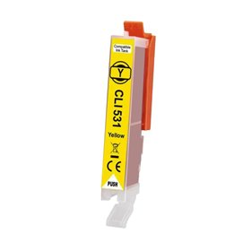 Canon CLI531YL Tinteiro Amarelo - Compatível Canon CLI531YL Tinteiro Amarelo - Compatível