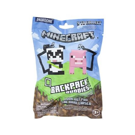 Figura com pingente mochila amigos paladone minecraft t2