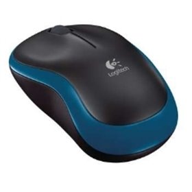 Mouse logitech m185 óptico sem fio sem fio azul 2.4ghz