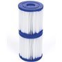 Bestway 58093 - filtro de água tipo i para estação de tratamento de cartucho 1.249 litros - hora branca 8 x 8 x 18 cm