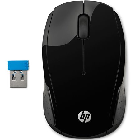 Mouse mouse hp óptico sem fio sem fio 220 preto