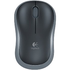 Mouse logitech m185 óptico sem fio sem fio cinza 2.4ghz