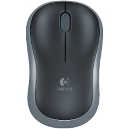 Mouse logitech m185 óptico sem fio sem fio cinza 2.4ghz