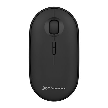 Phoenix rebble mouse sem fio bluetooth ou 2.4 ghz com receptor usb clique silencioso para notebook notebook pc chomebook mac cor