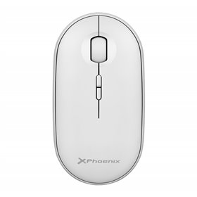 Phoenix rebble mouse sem fio bluetooth ou 2.4 ghz com receptor usb clique silencioso para notebook notebook pc chomebook mac cor