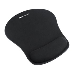 Almofada de mouse Phoenix Phmousepad com descanso de pulso silicone macio antiderrapante especial para escritório preto