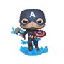 Funko Pop Marvel Avengers Endgame Capitão América com escudo quebrado e Mjolnir 45137