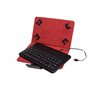 Estojo universal + teclado com fio Phoenix para tablet - ebook 7 - 8'' preto micro usb