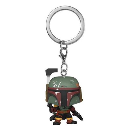 Funko pop chaveiro chaveiro star wars o livro de boba fett boba fett 60235